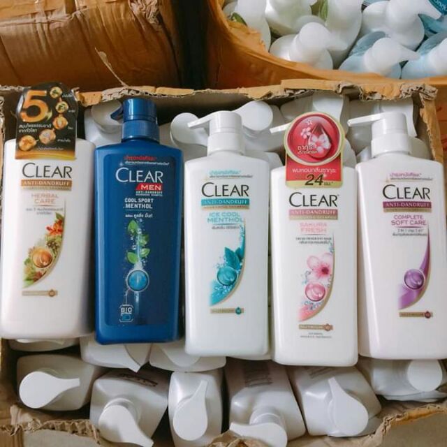 Dầu gội đầu Clear Thái Lan, Dầu gội clear men, bạc hà, anh đào, thảo dược. | BigBuy360 - bigbuy360.vn