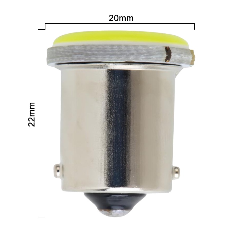 1 Đèn LED Tín Hiệu Đuôi Xe Hơi P21W 1156 Ba15s 1157 Bay15d COB 12V 7000K