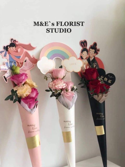 Ốc quế hình họa tiết set 10c