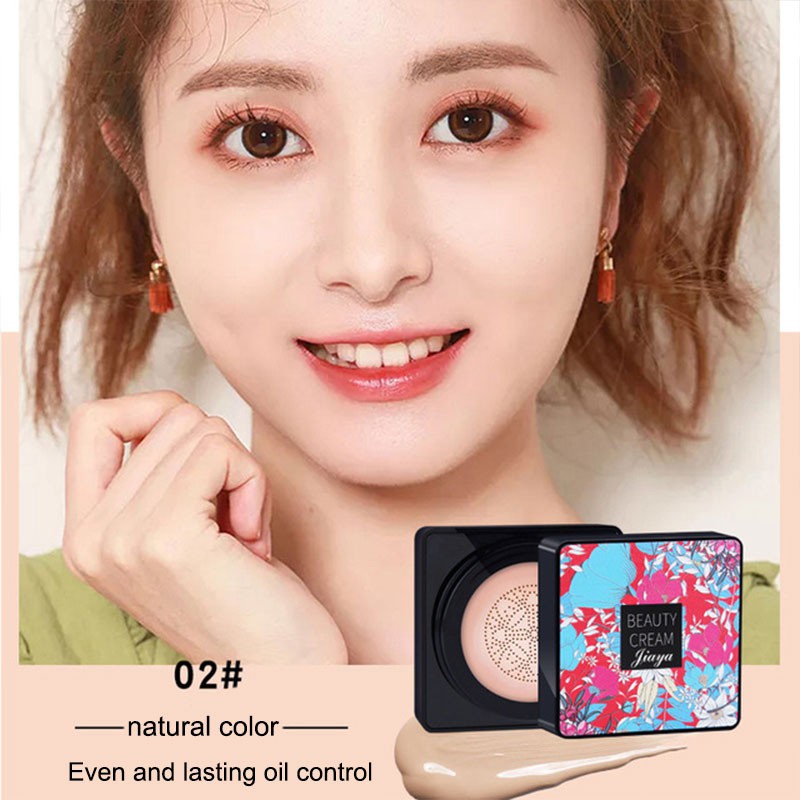 (Hàng Mới Về) 1 Túi Phấn Nước Air Cushion Bb Cream Che Khuyết Điểm Giữ Ẩm Da Kháng Nước Lâu Trôi Kèm Cọ Đầu Nấm | BigBuy360 - bigbuy360.vn