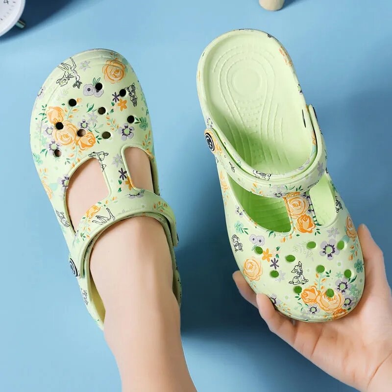 Xăng đan Nhựa Dẻo Đế Dày Chống Trượt Thời Trang Mùa Hè Cho Học Sinh