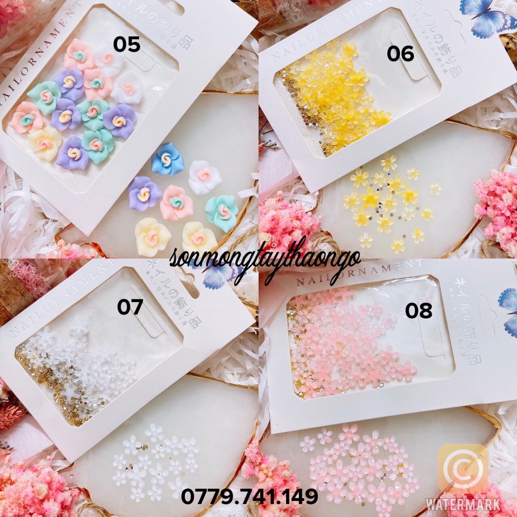 Charm hoa đính móng xinh xắn dành cho Nail