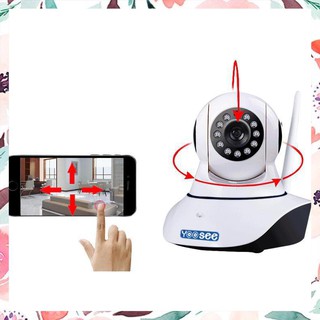 Camera wifi Yoosee HD720P, camera wifi 3 anten siêu nét 2020 hỗ trợ thẻ nhớ