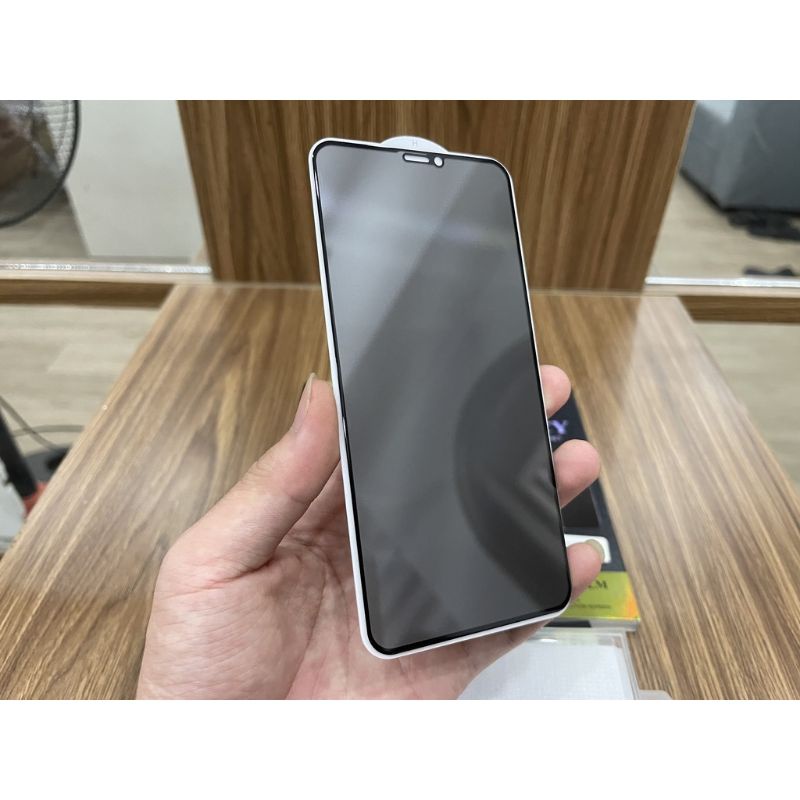 Kính cường lực chống nhìn trộm Iphone Xs Max/Xr/ipX/XS/11 pro max/11/11 pro/7 plus/8+ full màn hình tặng kèm giấy lau