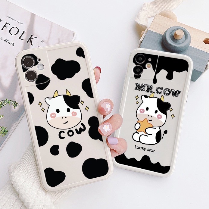 🌸VIDEO THẬT🌸 Ốp Lưng iPhone Viền Nổi Dẻo Bò Mr Cow iPhone 6/6s/6plus/6splus/7plus/8plus/x/xs/xsmax/11/11promax/12/12pro