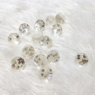 Cúc áo nút nhựa pha lê trong suốt có hoa văn chìm phong cách đính kết trang phục đẹp