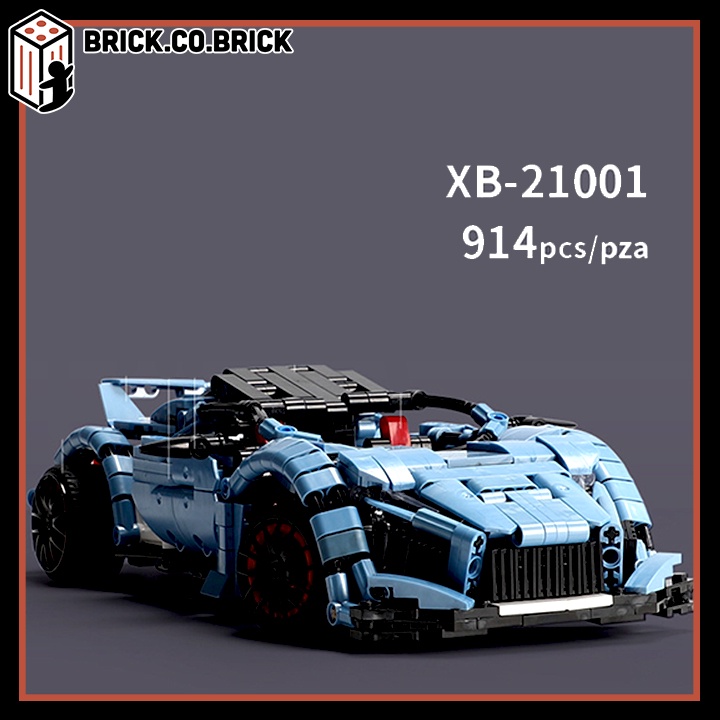 Xe Điều Khiển Từ Xa Loại Mô Hình Lắp Ráp Technic Road Racing Super Car XB21001 XB21002