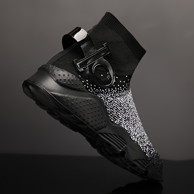 Giày Thể Thao Cổ Cao Siêu Nhẹ Thoáng Khí Size Lớn 39-46 Thời Trang Mùa Hè Cho Nam