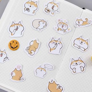 Hộp 45 sticker Chó shiba