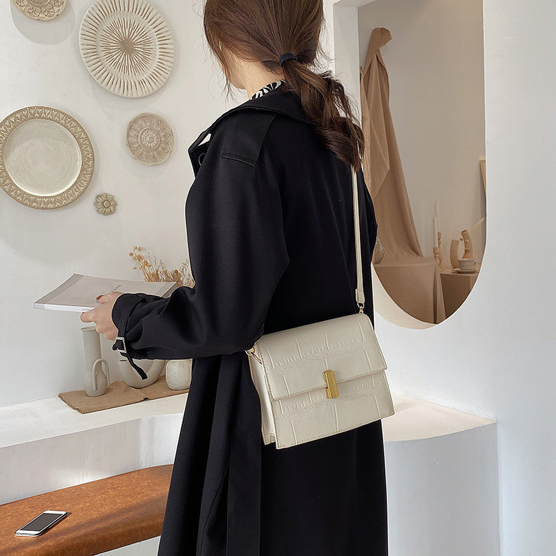 Túi Xách JASMIN NOIR Họa Tiết Da Cá Sấu Thời Trang Xinh Xắn Cho Nữ