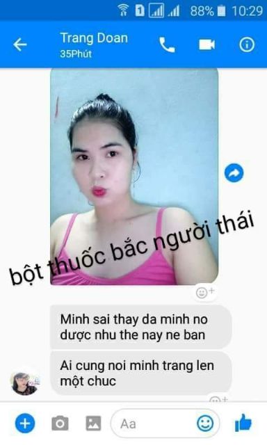 Tắm trắng lá dân tộc thái