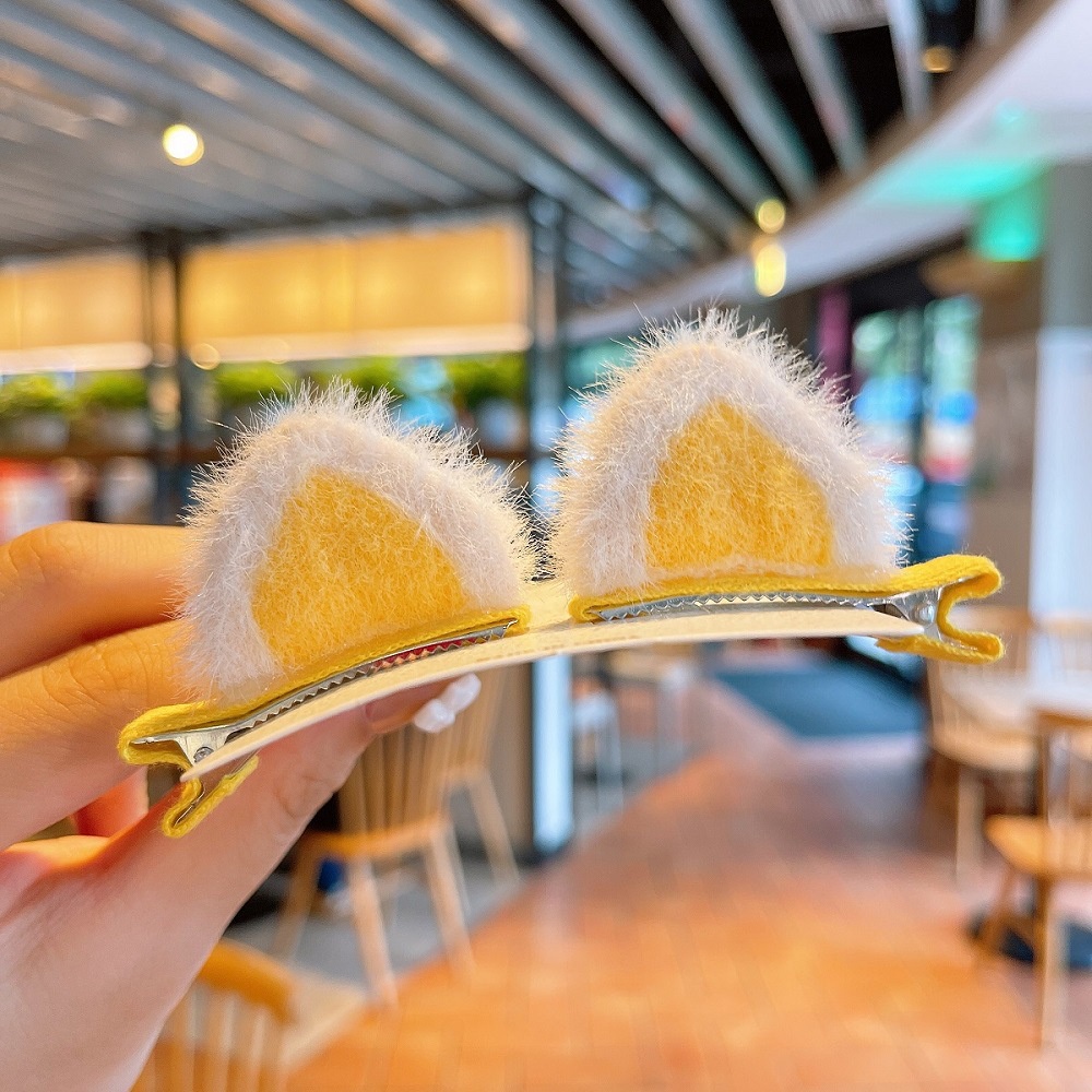 Kẹp tóc thiết kế tai mèo dễ thương dành cho bé gái