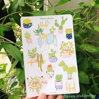 Bullet Journal Sticker - House plants - Trang trí sổ planner