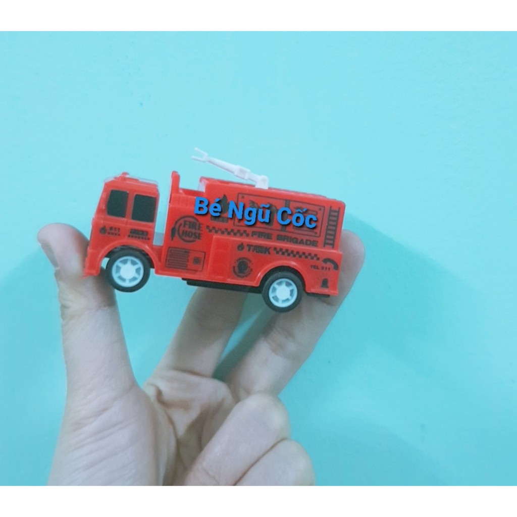 Bộ đồ chơi 6 xe cứu hộ chạy đà bằng nhựa