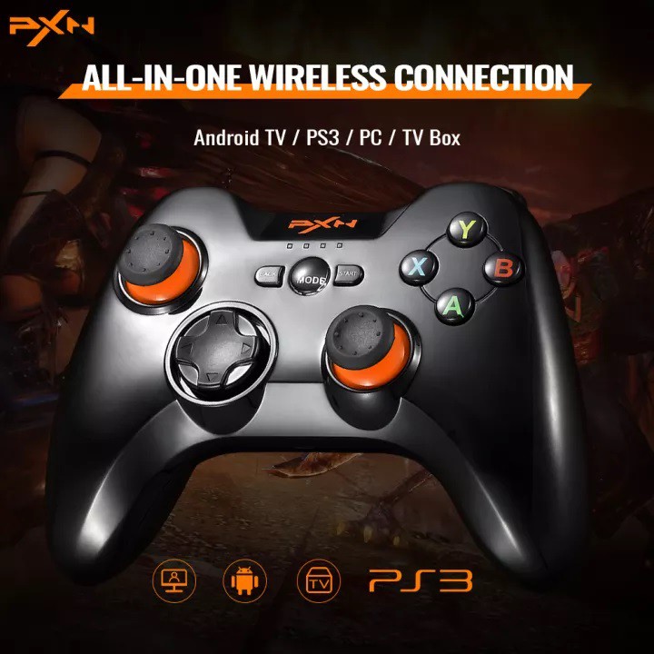 Tay cầm chơi game không dây PXN 9613 Black Bluetooth form XBOX dành cho PC / Android / | WebRaoVat - webraovat.net.vn