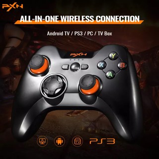 Tay cầm chơi game không dây PXN 9613 Black Bluetooth form XBOX dành cho PC Android Smart TV PS3 - 9613B thumbnail
