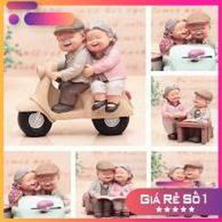 [GIÁ SẬP SÀN] Tượng ông bà - dắt cún đi dạo