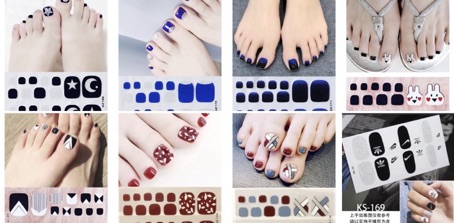 Sticker dán móng chân mẫu GZ117-136