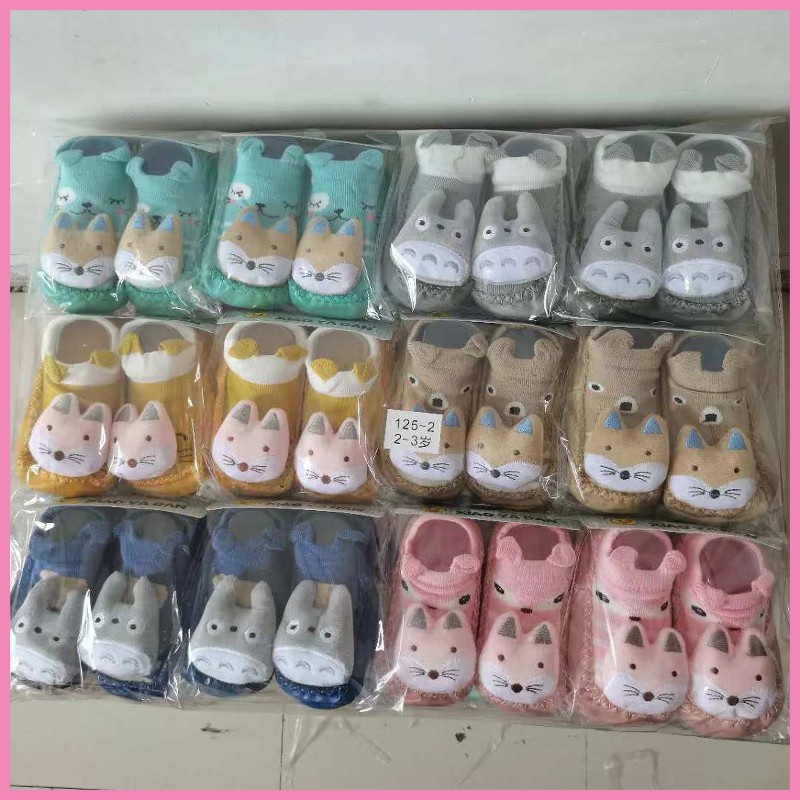 Giày tập đi Bé Gái Bé Trai 3D chống trơn cực tốt hình thú dễ thương cho trẻ 6 tháng đến 3 tuổi