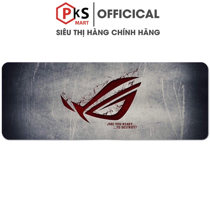 Lót Chuột, Pad Chuột Cỡ Lớn, Nhỏ 80x30x2mm, 210x260x2mm ASUS - ROG Bo Viền Chắc Chắn Đế Cao Su - PKSMART