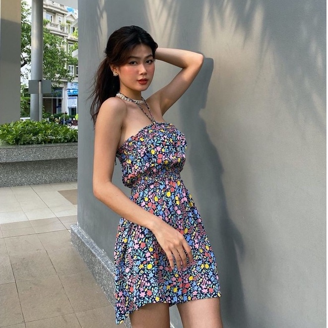 Bộ liền quần Jumpsuit ngắn cột dây MIEU - HM11
