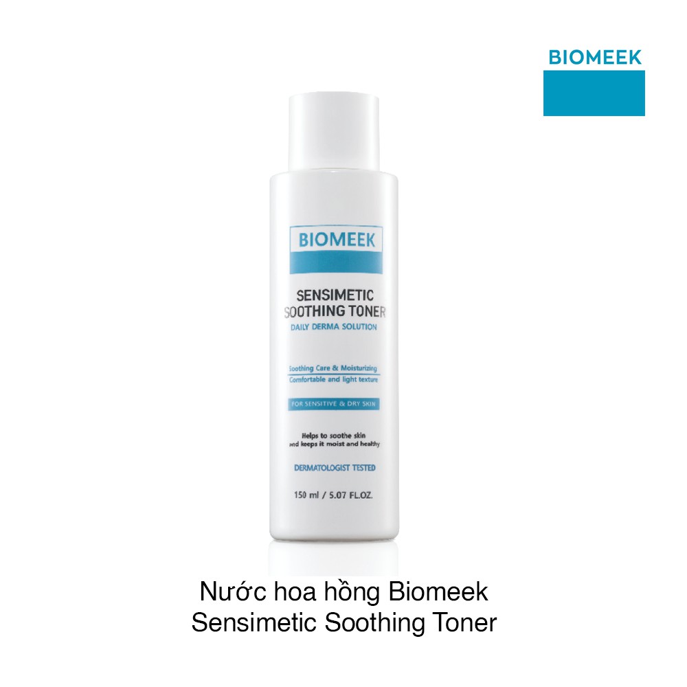 Toner Biomeek Sensimetic Soothing cấp ẩm và làm dịu da 150ml