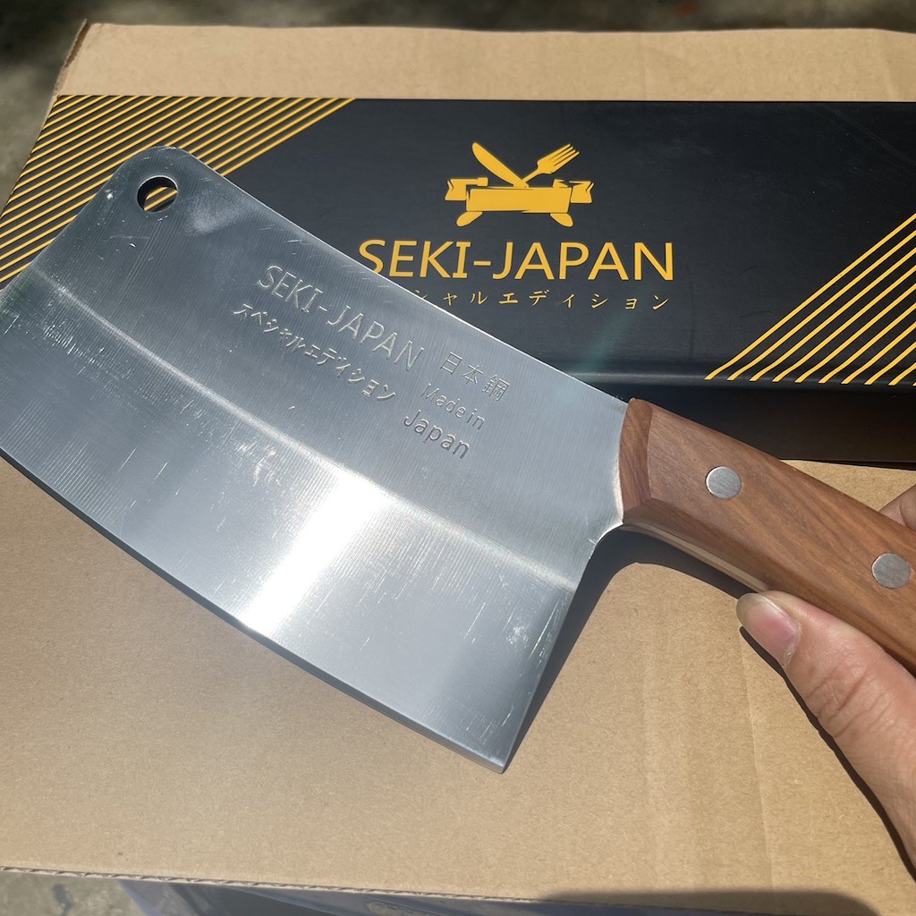 Dao chặt thịt, chặt xương Seki Japan nhập khẩu chính hãng nặng 900g