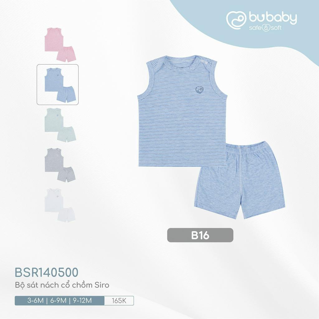 |BU BABY| Bộ sát nách cổ chồm Siro -Bộ 3 lỗ Bu bamboo cho bé yêu - bộ balo Bambus - Bu baby JOYFUL COLLECTION