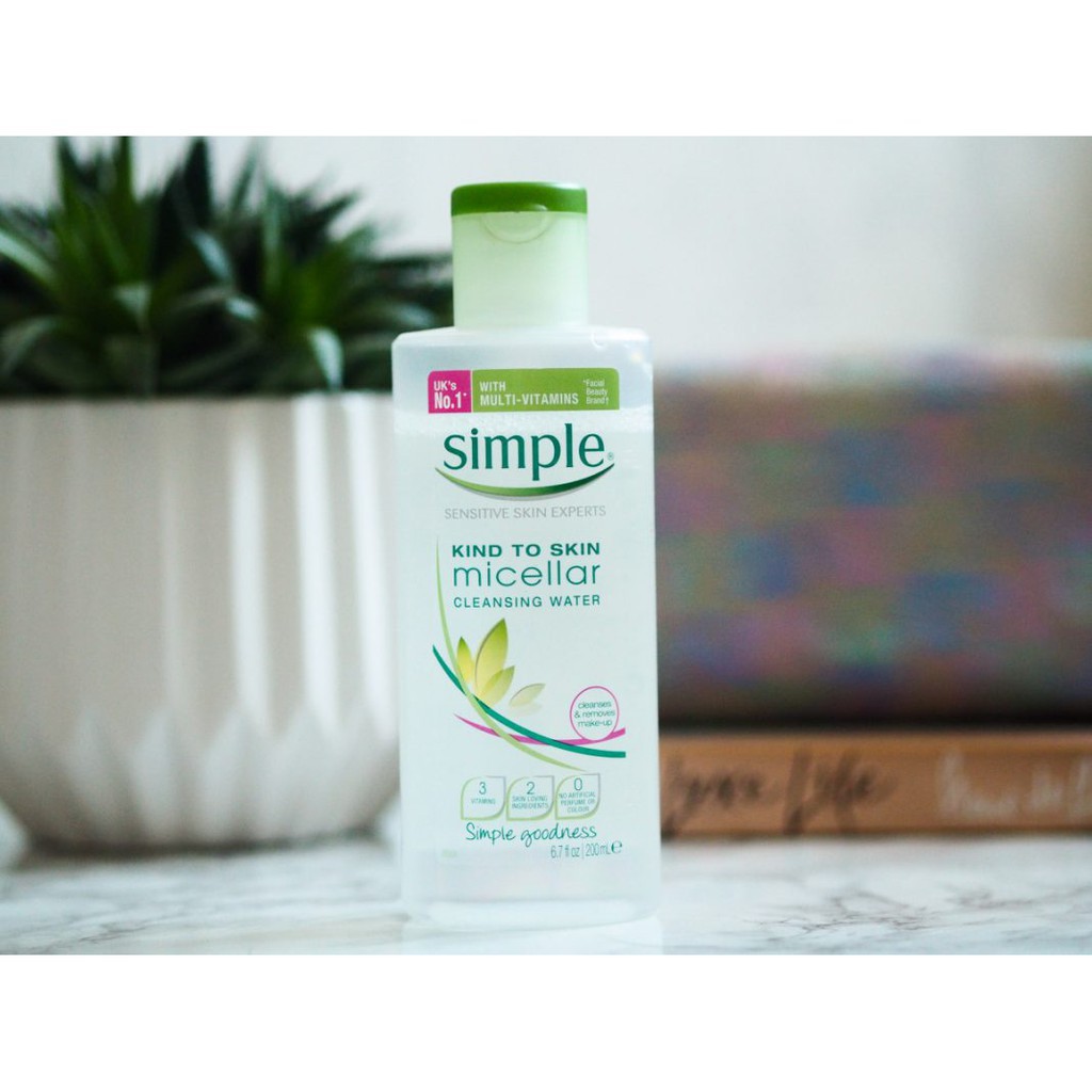 Nước Tẩy Trang Simple Micellar Cleansing Water 200ml #Pvy Beauty