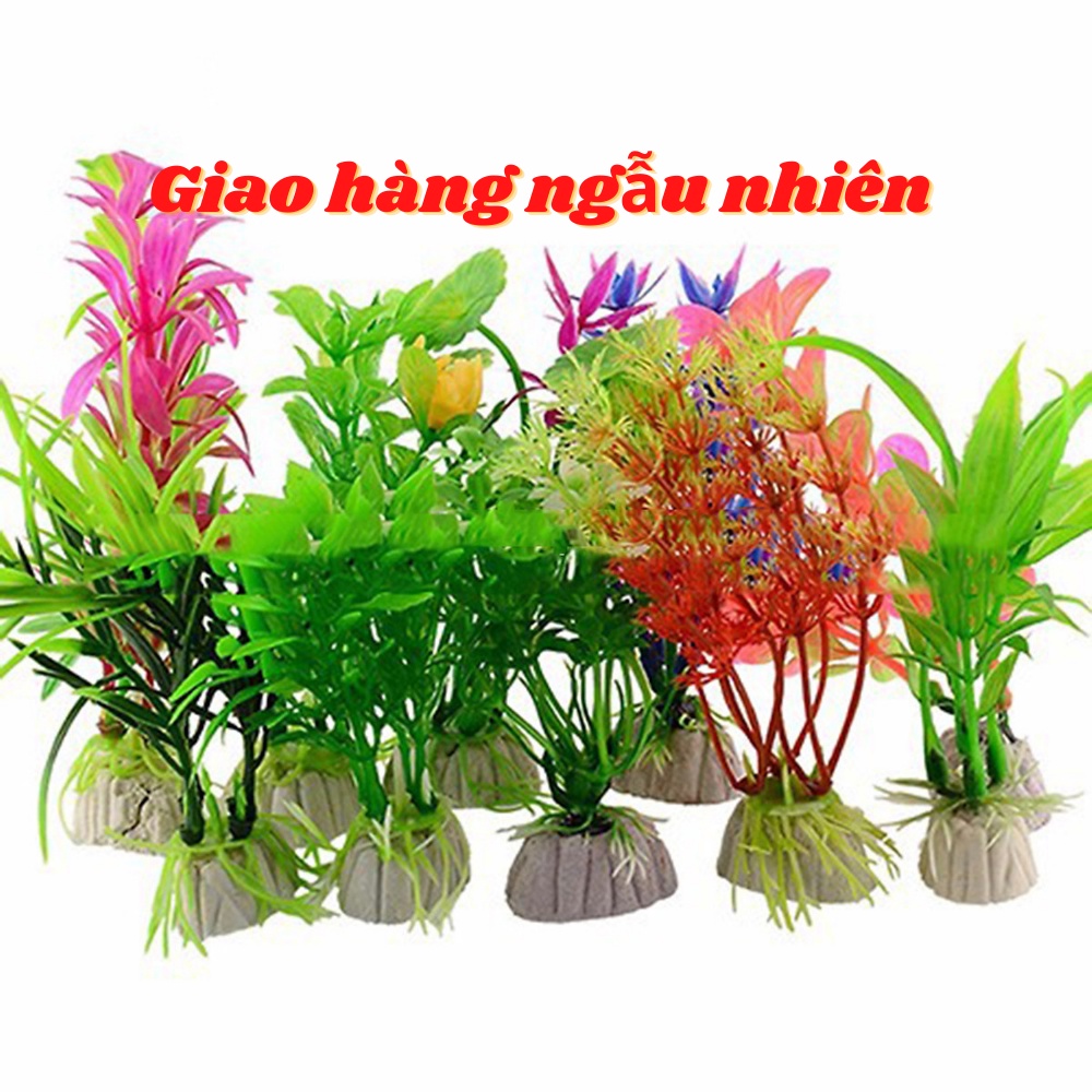 Cây nhựa trang trí bể cá mini