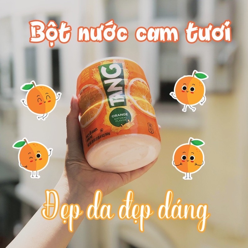 Bột Pha Nước Cam Tang Mỹ 566Gr