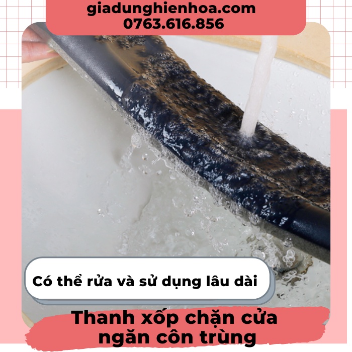 Thanh xốp chắn khe cửa ngăn côn trùng