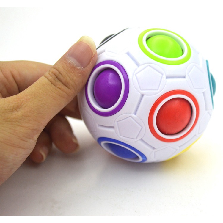 Rubik Biến Thể Quả Bóng Tròn UFO Cầu Vồng Rubik Rainbow Ball Magic Ball YJ YongJun Siêu Xịn