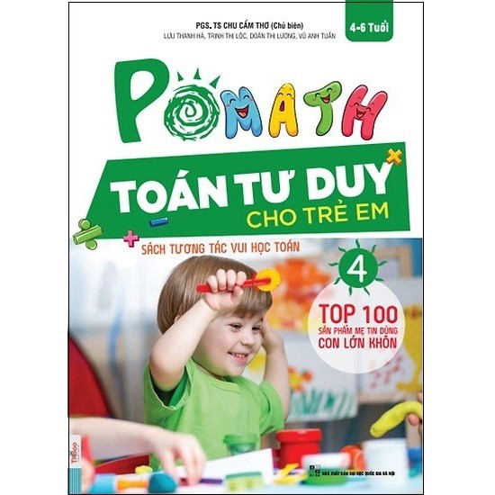 Sách - Combo Pomath Toán Tư Duy Cho Trẻ Em Từ 4-6 Tuổi ( Bộ 6 Cuốn )