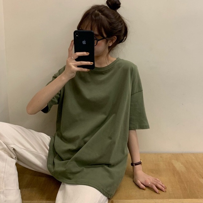 Áo thun trơn nữ Cotton 100%, áo cotton trơn cho nữ, áo trơn, thun trơn nữ - văn phòng, đi chơi - hàng VN SX | BigBuy360 - bigbuy360.vn