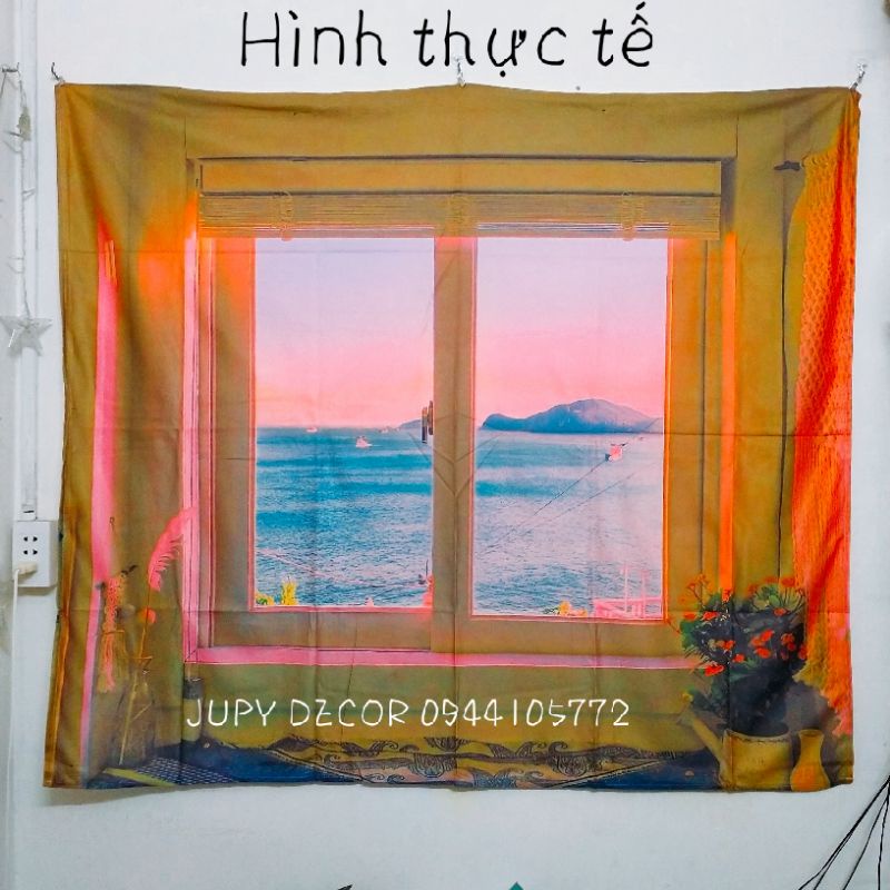 Thảm Treo Tường Trang Trí Phong Cách Hoàng Hôn Lãng Mạn