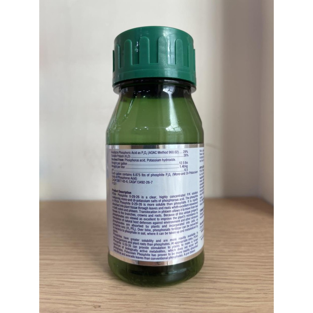Siêu lân kali PK Posstasium phosphite 0-29-26 nhập từ Mỹ chai 250ml{agri fos} - tạo mầm phân hóa mầm hoa cực mạnh