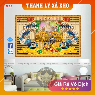 Tranh Dán Tường Tài Lộc - SL21-Tranh 3d Phong Thủy - Song Long Decor