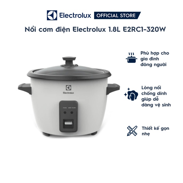 Nồi cơm điện Electrolux 1.8L E2RC1-320W