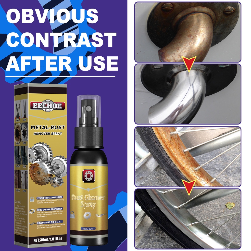 30ML Gỉ Remover Spray Derusting sạch phun Trung Tính Bề Mặt Xe Làm Sạch Bảo Trì Công Cụ Dễ Dàng Để Áp Dụng Phun được sử dụng cho sắt Cửa Thép Cửa Sổ FLOWERDANCE
