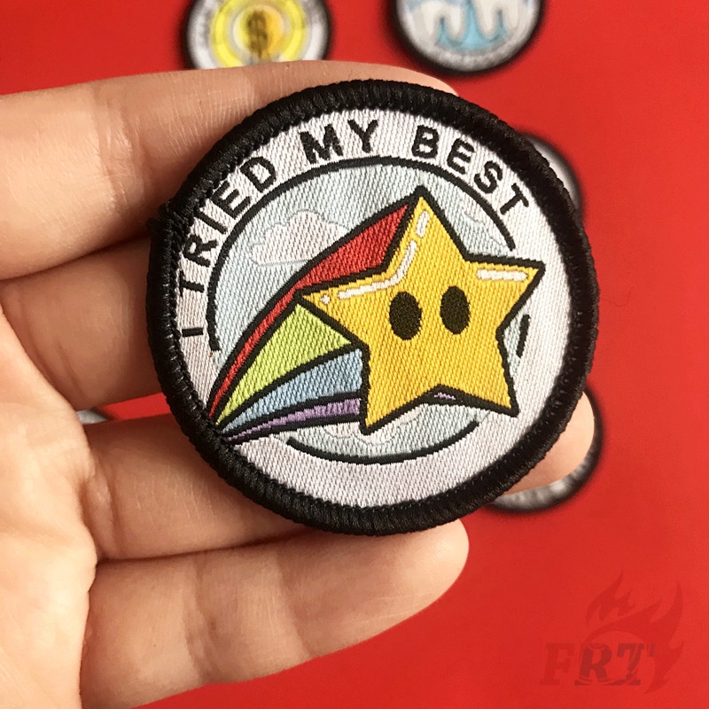 Set 1 / 3 Miếng Vá Ủi Quần Áo Hình Bàn Ủi 4.8cm