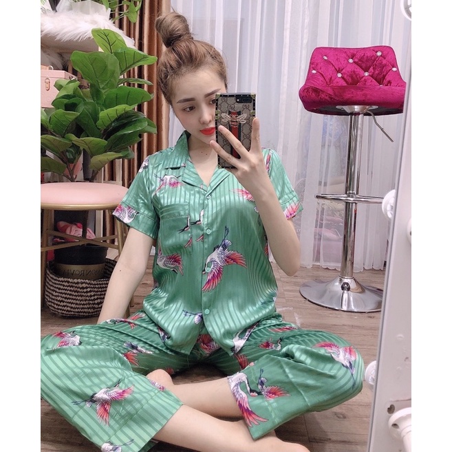 bộ gấm tay ngắn quần dài