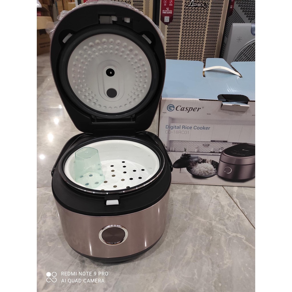Nồi cơm điện Casper 1,8l cơm ngon BH 24 tháng