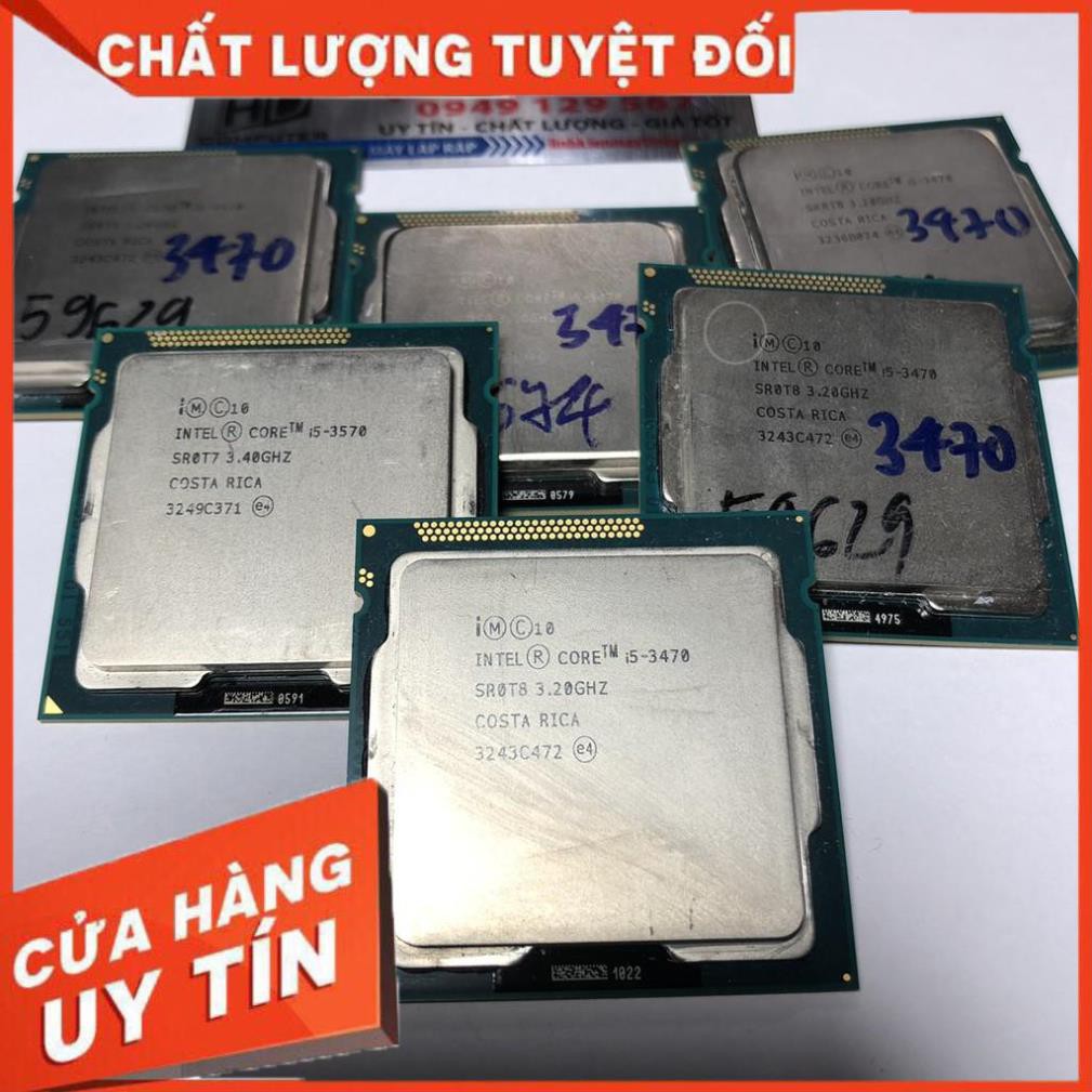 CPU core i5 socket 1155, i5 2320, i5 2400, i5 2500, i5 3330s,i5 3450, i5 3470, i5 3470s, i5 3550, i5 3570