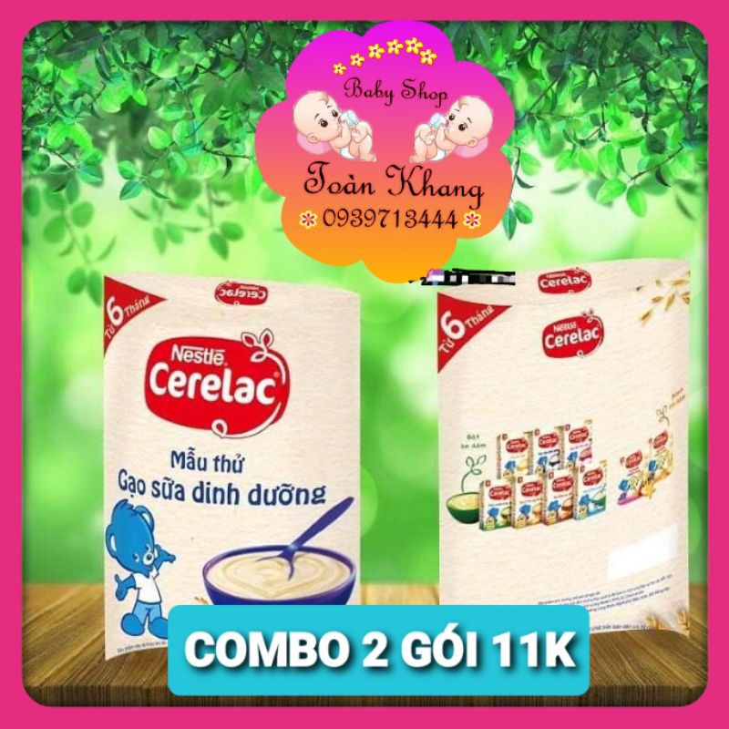 ♨️COMBO 2 GÓI BỘT ĂN DẶM GẠO SỮA DINH DƯỠNG NESTLE 20G