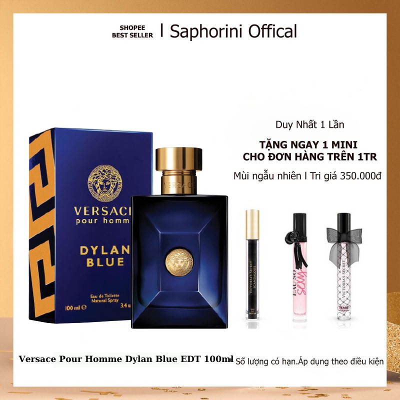 Nước hoa Versace, Nước Hoa Versace Nam Chính Hãng Pour Homme Dylan Blue 100ml