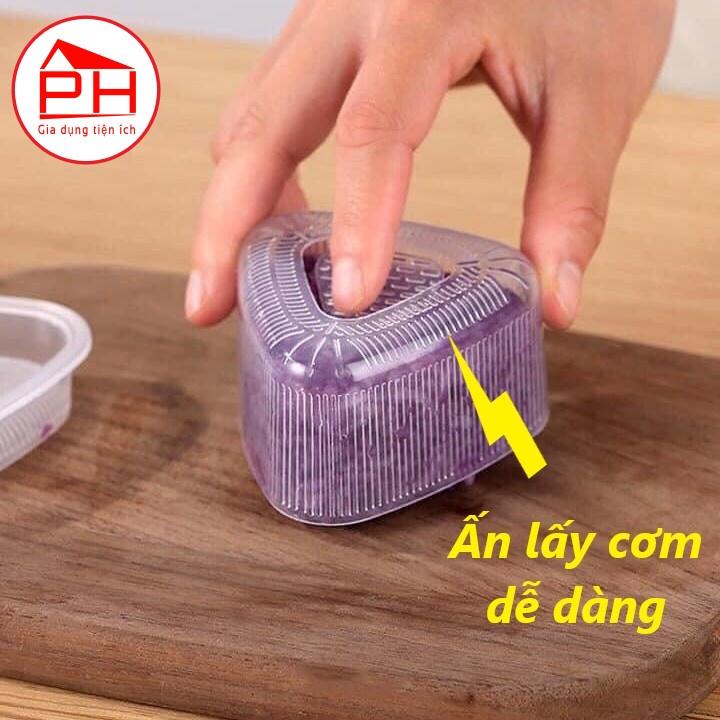 SET 07 Khuôn cơm BENTO ép tạo hình cơm nắm Sushi Origini mẫu đẹp nhựa nguyên sinh an toàn thực phẩm - Gia dụng Phước Hòa