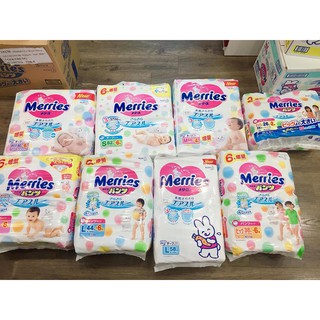 MERRIES NỘI ĐỊA NHẬT SS90 /S88/M68/M64/L58/L50/XL44/XXL28