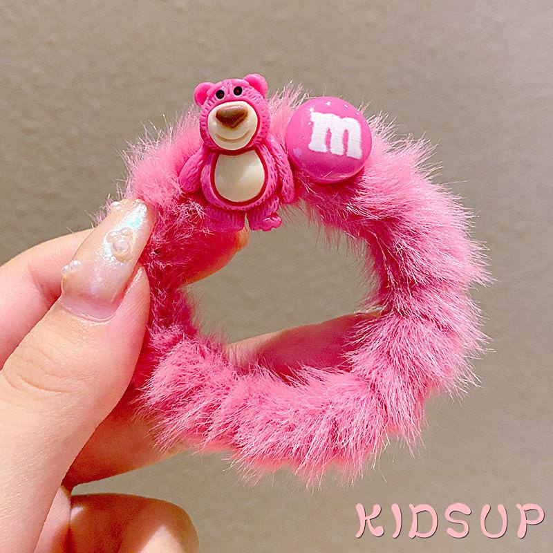 Dây buộc tóc co giãn họa tiết hoạt hình dễ thương cho bé