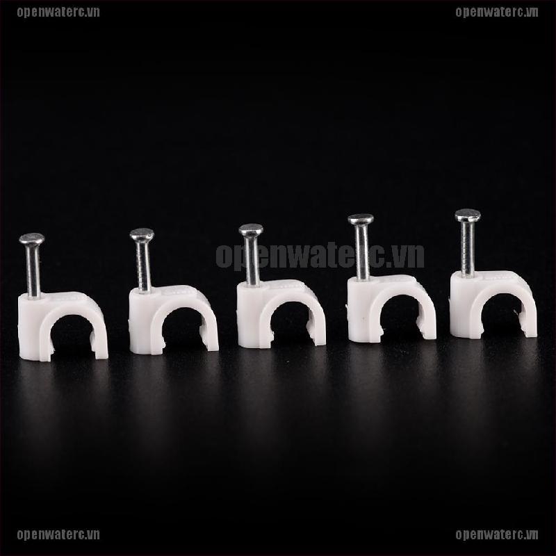 Bộ 100 Kẹp Dây Cáp RG59 Coax Cat5 Cat6 Chất Lượng Cao